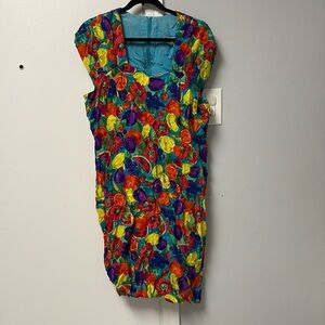Vintage Fruit and Vegetable Dress